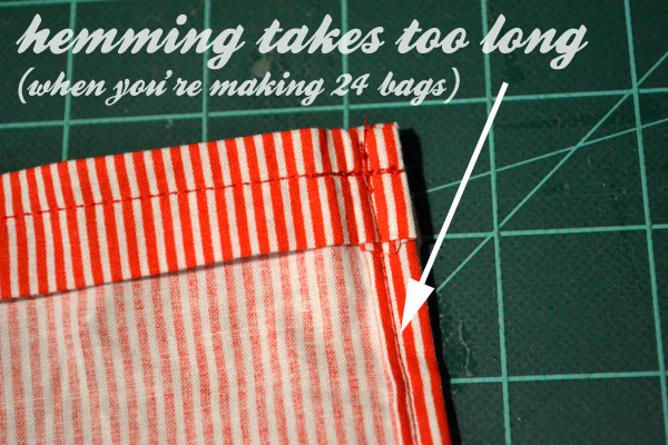 DIY fabric advent calendar bags
