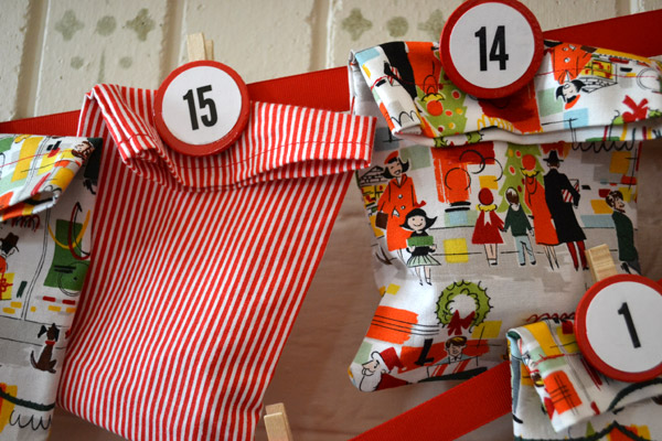 Fabric advent calendar