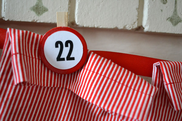 DIY Fabric advent calendar bags