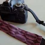 Fabric camera strap cover (made from a scrap!)