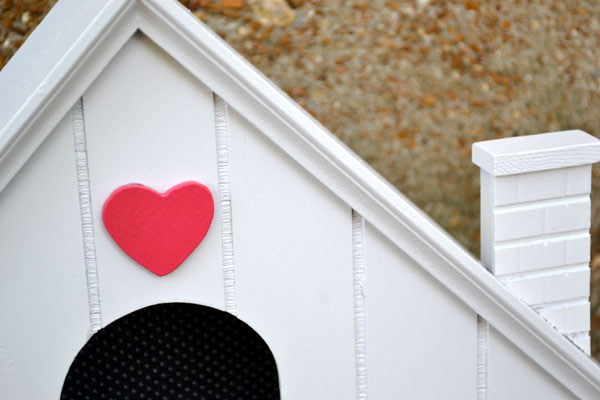 House shelf turned toddler dollhouse