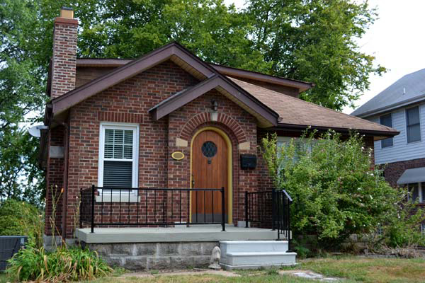 Curb appeal improvements on a Tudor cottage