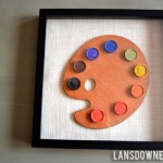 Instant art: Framed vintage painting palette