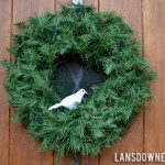 Quick no-cost front door wreath refashion