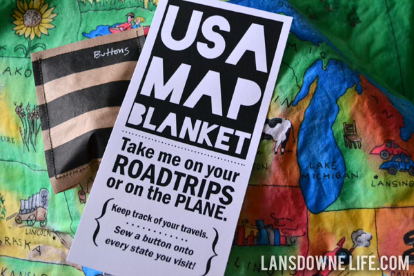 DIY USA Map Blanket