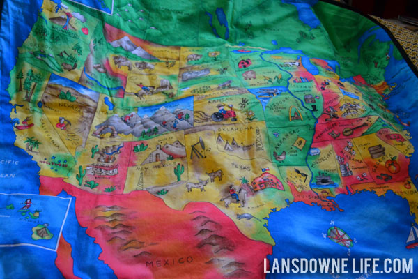 DIY USA Map Blanket