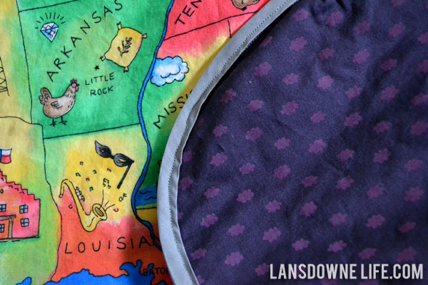 DIY USA Map Blanket