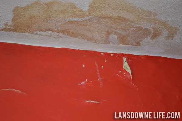 How to patch plaster and hide a water stain