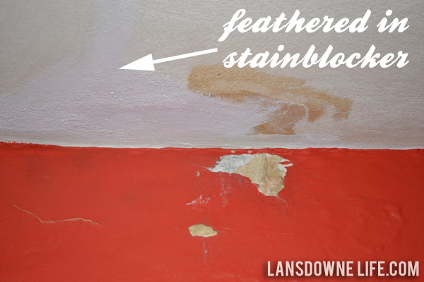 How to patch plaster and hide a water stain