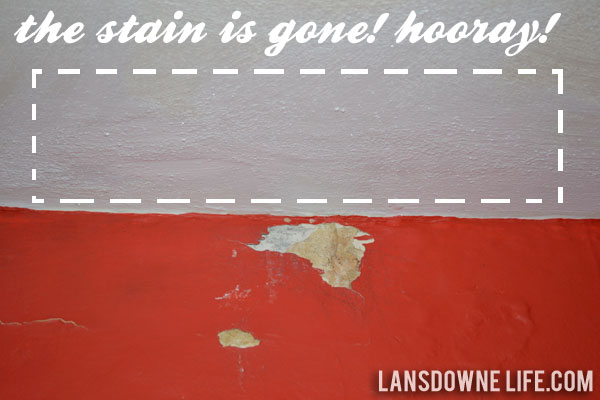 How to patch plaster and hide a water stain