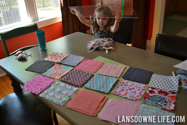 Planning and cutting fabric for a quilt