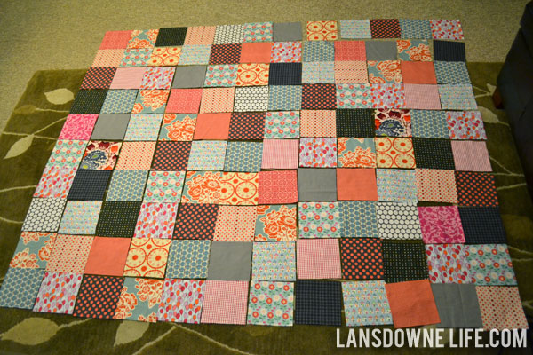 Planning and cutting fabric for a quilt