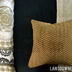 Bedroom details: Pillow + foot stool