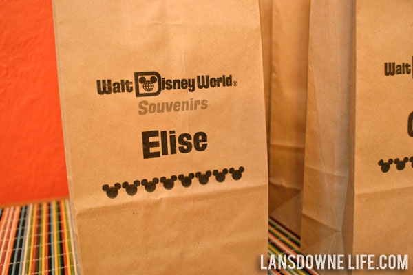 Disney World birthday party favors