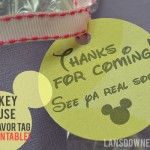 FREE printable: Mickey Mouse birthday party favor tags