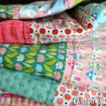 Baby quilt: Summer stripes