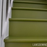 Stairway progress: Painted stairs