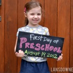 First day of school photo shoot chalkboard sign