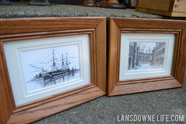 Small prints of boat and street at lansdownelife.com