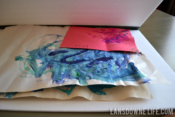 Quick and easy DIY kid's art portfolio