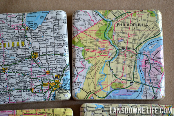 Tile map coasters