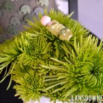 Modern green baby shower: Handmade details