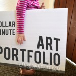 Quick and easy DIY: $2 kids artwork portfolio