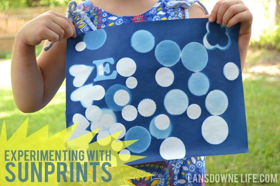 Summer craft: Experimenting with sunprints