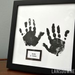 Kid hand print art