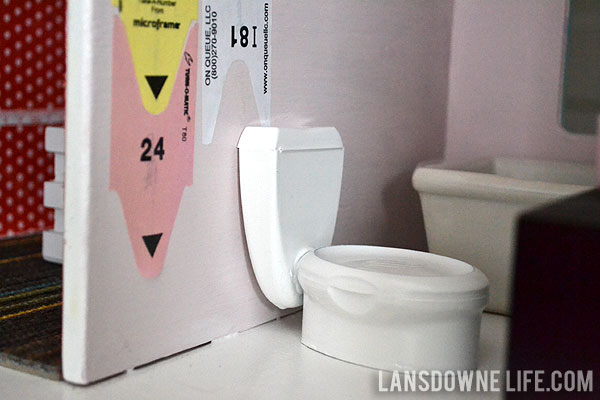 How to make a dollhouse toilet
