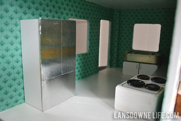 DIY furniture for a dollhouse kitchen