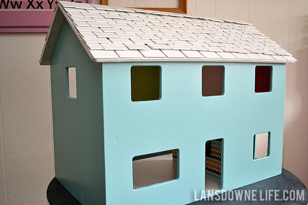 Dollhouse roof shingles