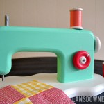 Ugly craft makeover: Wooden toy sewing machine