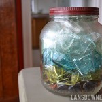 Trash or treasure? Vintage glass in a jar