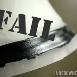Project FAIL: Painted bathroom sconces