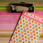 Easy end-of-year teacher thank you gifts: Decoupaged clipboards
