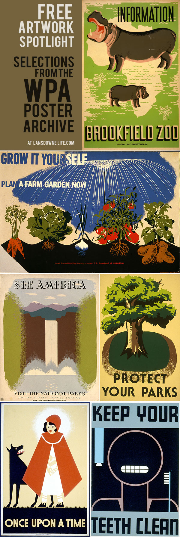 Free artwork spotlight: WPA Poster Archive at Library of Congress