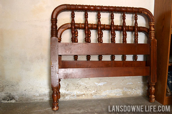 Refinishing an antique Jenny Lind bed