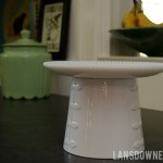 Easy temporary pedestal cake stand