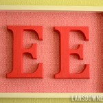 Kid’s room: Double E monogram wall art