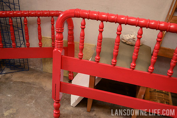 Refinishing an antique Jenny Lind bed