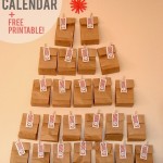 Last minute DIY advent calendar + FREE printable number tags!