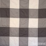 Gray and white gingham baby quilt