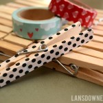 DIY craft kits for kids: Washi tape clothespins