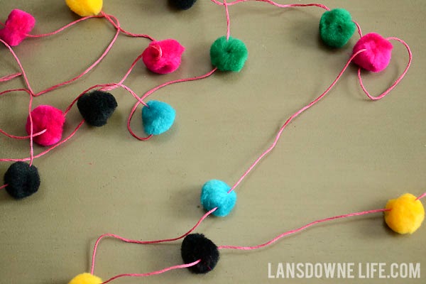 How to make a pom pom party garland