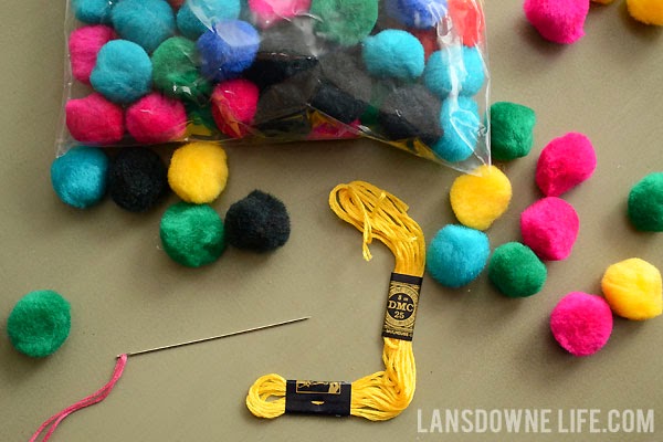 How to make a pom pom party garland