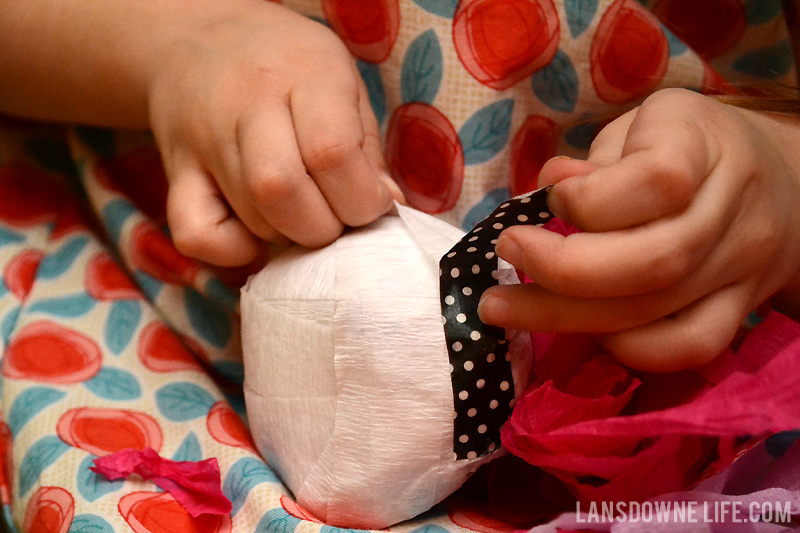 Unwrapping a surprise ball