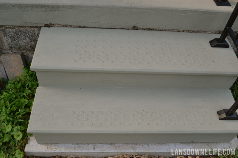 Painted porch stairs