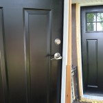 Painting our new back door black