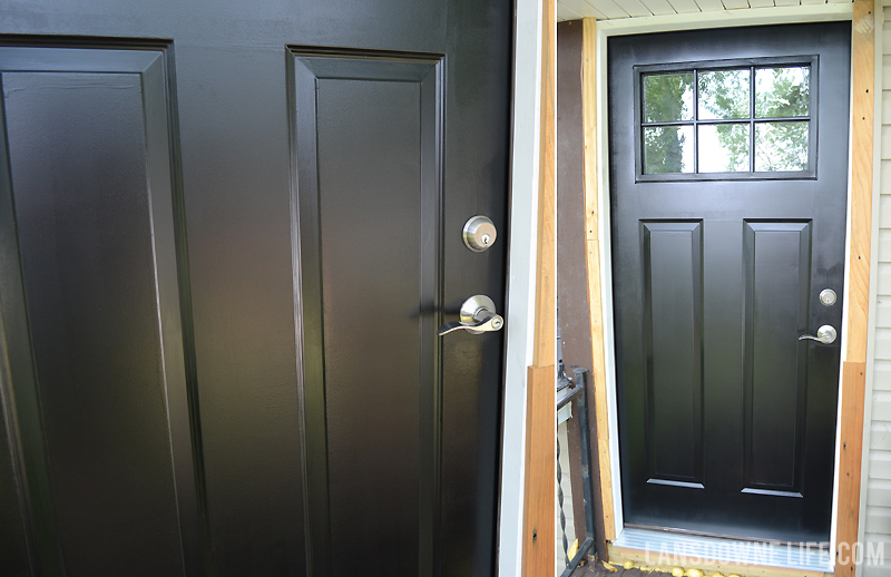 Painting my back door black